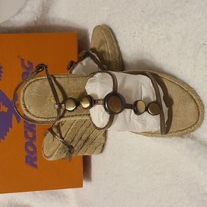 Rocket Dog Gatwick espadrille heels with ankle strap